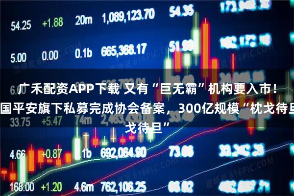 广禾配资APP下载 又有“巨无霸”机构要入市！中国平安旗下私募完成协会备案，300亿规模“枕戈待旦”